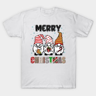 Merry Christmas Gnome Family Funny Xmas Tree Women Men Kids T-Shirt